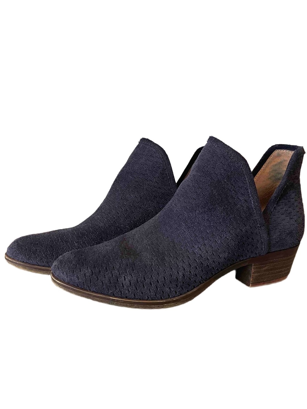 Lucky Brand Blue Suede Ankle Boots size 9 (40)